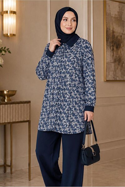 Alvina Patterned Satin Tunic 20961
