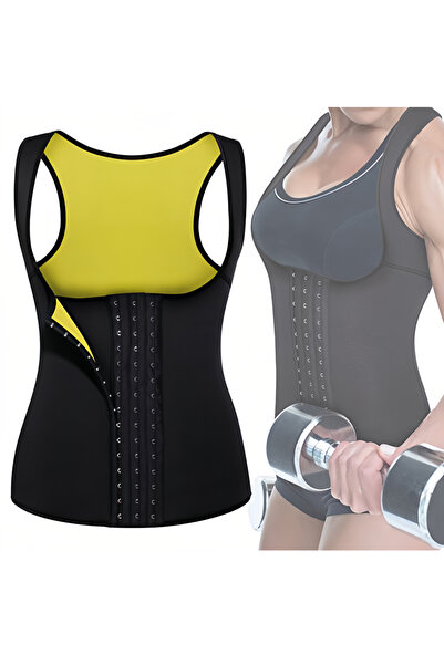 Bayt Aura Women Neoprene Sauna Waist Trainer Vest, Adjustable Hook Compressio...