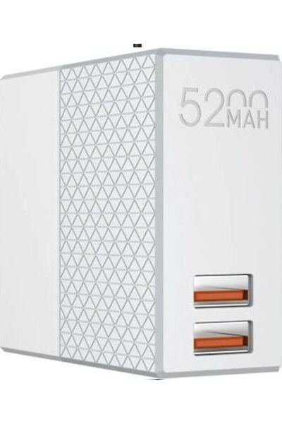 LDNIO PA606 Power Bank 5200mAh με 2 θύρες USB-A Λευκό