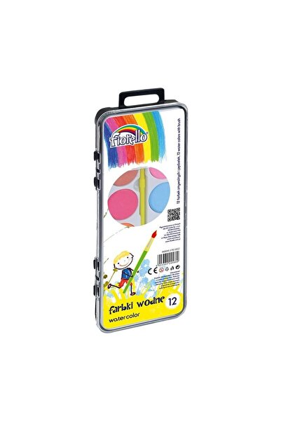 OEM Paleta acuarele, 12 culori, pensula inclusa