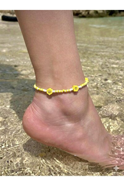Beykan handmade Fimo Bead Smile Anklet