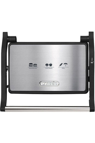 Pyrex Συσκευή παρασκευής σάντουιτς SB-291 για 2 σάντουιτς, 1000W, Ανοξείδωτο,...
