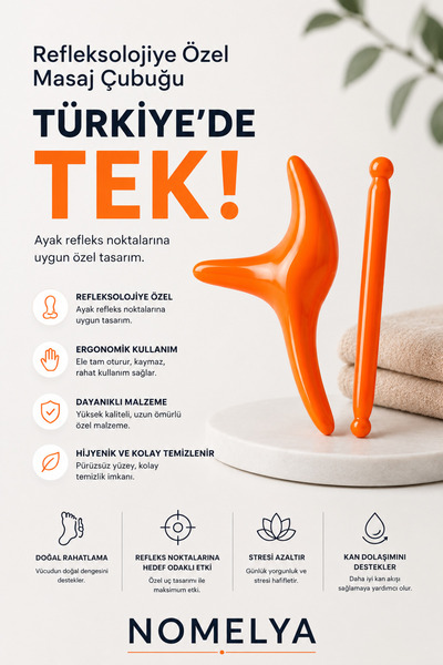 Nomelya Refleksoloji Masaj Çubukları