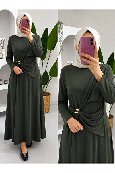 suphan tekstil Sandy Dress with Side Buckle Detail