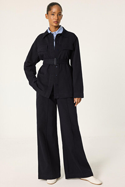 Touché Privé Belted Jacket Pants Denim Suit