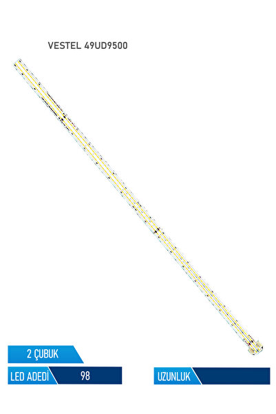 Vestel 49UD9500 2 Parça 49 inc Tv Led Bar