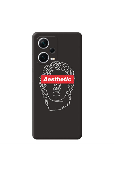 Other Xiaomi Poco X5 Aesthetic Black Colored Silicone TPU Θήκη