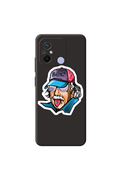 Other Xiaomi Redmi 12C Einstein Black Colored Silicone TPU Θήκη