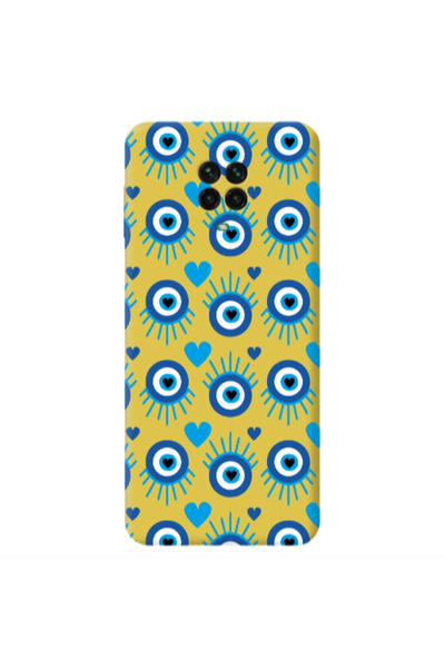Other Xiaomi Redmi Note 9 Pro Heart Eye Yellow Colored Silicone TPU Θήκη
