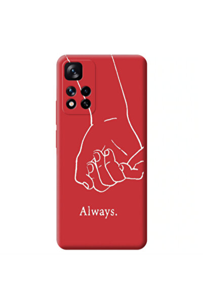 Other Xiaomi Redmi Note 11 Pro 5G Always Red Colored Silicone TPU Θήκη