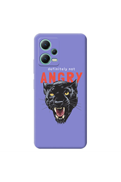 Other Xiaomi Redmi Note 12 Pro 5G Pointed teeth Purple Colored Silicone TPU Θήκη