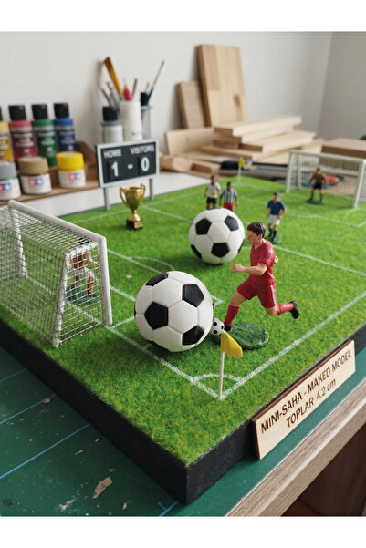 3D Layshop 2'li Set 3D Futbol Topu Masa Süsü ve Stres Oyuncağı - Siyah Beyaz ...