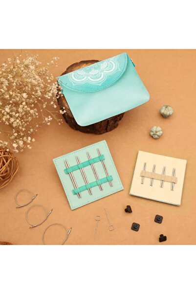 KnitPro THE MINDFUL PETİTE MİNİ Değiştirilebilir Misinalı Şiş Seti - (5 CM - ...