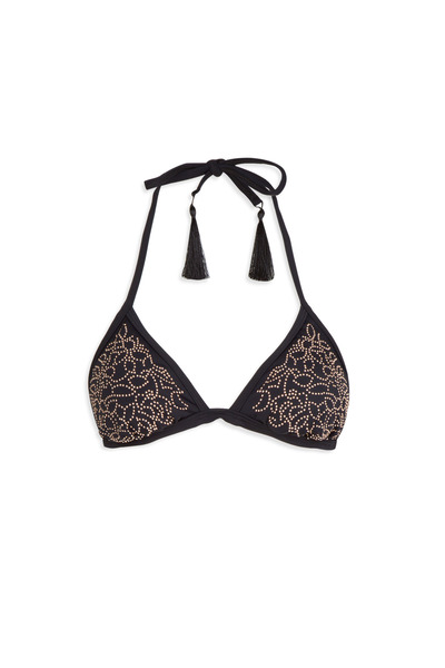 LC Waikiki Top de bikini de damă, decorat cu pietre, fără burete