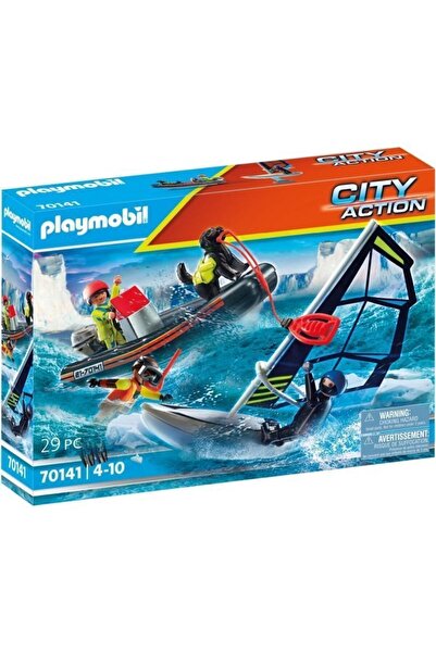Playmobil Διάσωση με ιστιοφόρο και φουσκωτό σκάφος (70141)