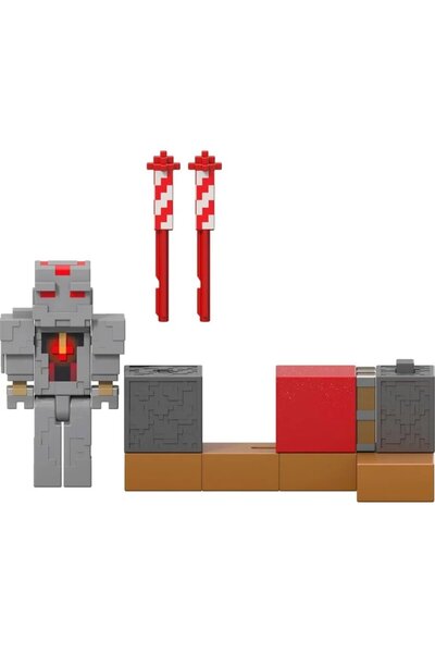 mattel Minecraft Βασική Φιγούρα με Μηχανισμό Κίνησης και Αξεσουάρ (GTT53)