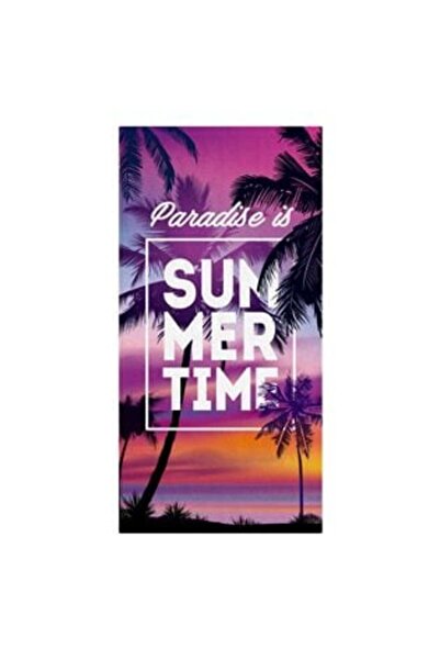 SHOPIENS Prosop de bumbac Mov Lila Palmieri "Summer Time" 150 x 75 cm