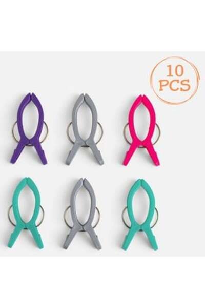 SHOPIENS Cleme gigantice pentru scaun de plajă 9 cm - 10 bucăți