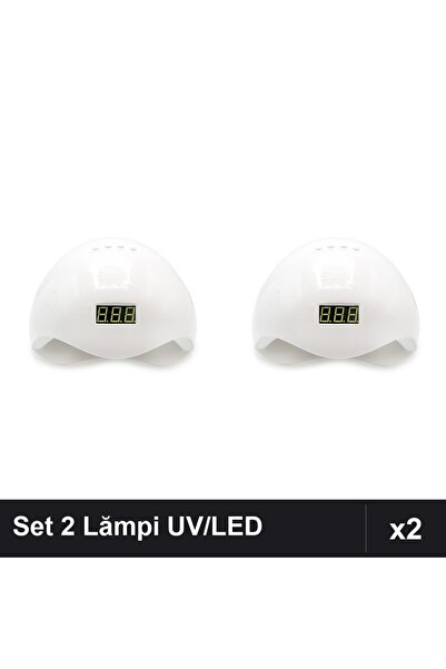 NAİLS Set 2 Lămpi UV/LED Profesionale SUN5 48W pentru Uscare Unghii Gel Manic...