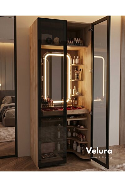 Velura Home & Living İzgi 2 Kapaklı Makyaj Dolabı