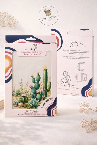 renkli izler atölyesi Vintage Retro & Aesthetic Series Patterned Book Cover |   A5 Book Protector