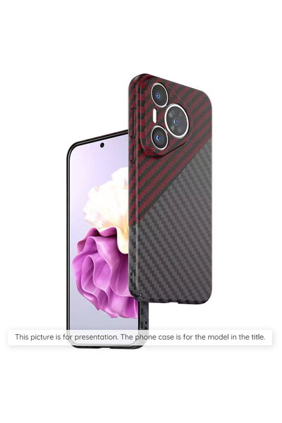 Techsuit Husă pentru Realme 12 / 12x - Carbonite FiberShell - Red Vortex