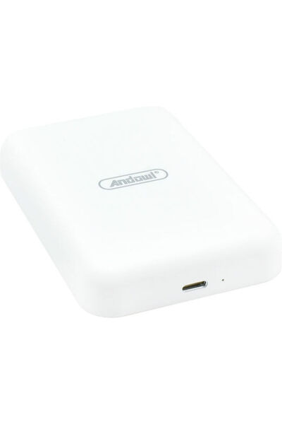 Andowl Q-MG6002 MagSafe Power Bank 4000mAh με Θύρα USB-C Λευκό