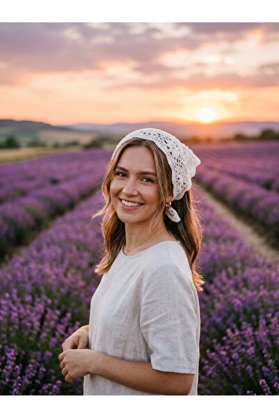 Busebujiteri Vintage Knit Lace Bandana Women Headband Stylish Boho Hair Acces...