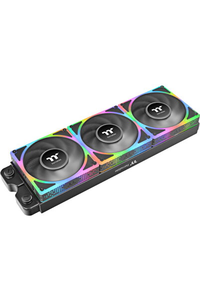 THERMALTAKE Kit Ventilatoare TOUGHFAN EX 140 ARGB 140 mm 3 bucati Negru