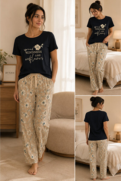 BYNAN Women's 100% Cotton Pajama Set