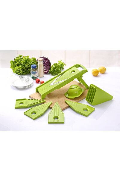 Lorraya 5-in-1 Multifunctional Vegetable Slicer Stainless Steel Blades Hand G...