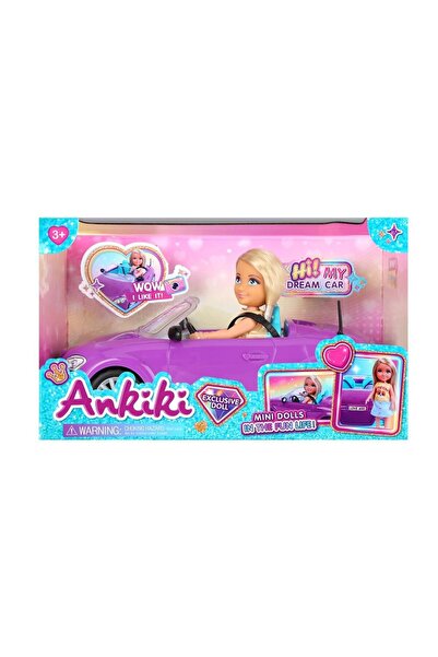 Blue Toys Κούκλα Ανρίρι με Ροζ Αυτοκίνητο (MKU911840)