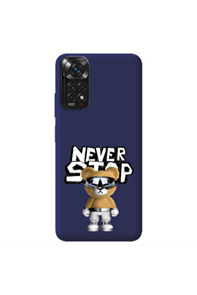 Other Xiaomi Redmi Note 11 4G Never stop Dark blue Colored Silicone TPU Θήκη