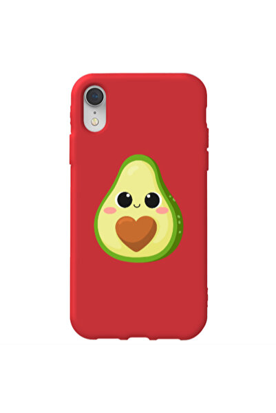 Other Apple iPhone Xr Baby avocado Red Colored Silicone TPU Θήκη