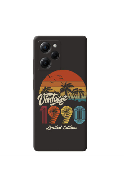 Other Xiaomi Poco X5 Pro Vintage Black Colored Silicone TPU Θήκη