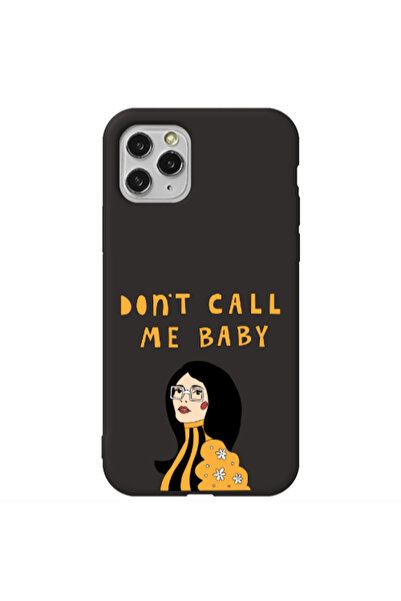 Other Apple iPhone 11 Pro Call me baby Black Colored Silicone TPU Θήκη