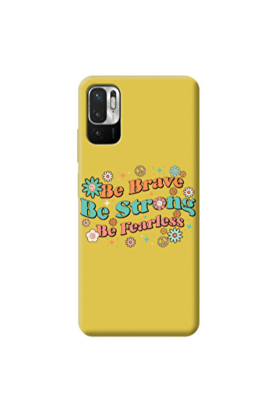 Other Xiaomi Redmi Note 10 Pro 5G Be Brave Yellow Colored Silicone TPU Θήκη