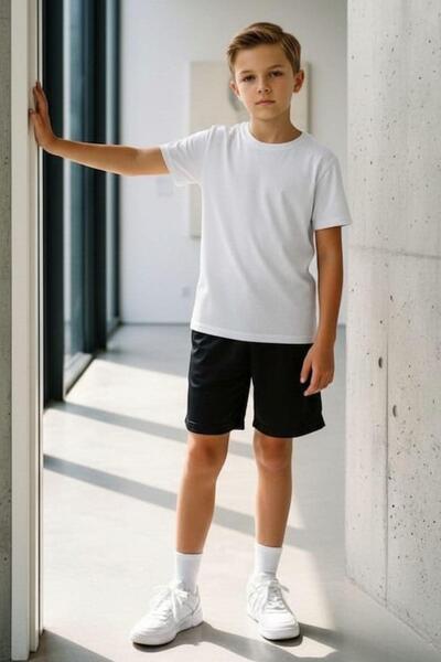 Pina Kids Boy's Cotton Combed Shorts Double Set Tkm1017