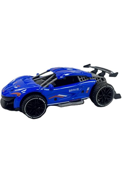 D-Power Diecast Pull Back Car Blue 1:32 | Sound Toy, Ages 3+