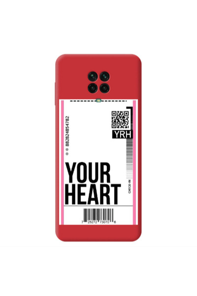 Other Xiaomi Redmi Note 9 Pro Your Heart YRH Red Colored Silicone TPU Θήκη