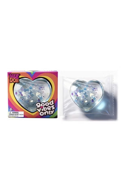 Needoh Teenie Sparkle Hearts Stress Relief Toy - Sparkling Soft Squishy Heart...