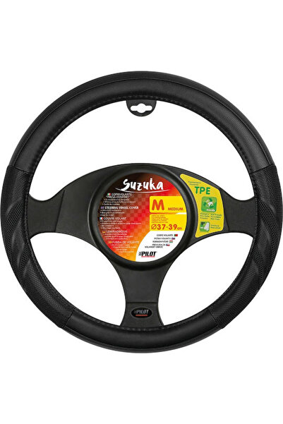 Lampa Car Steering Wheel Cover Suzuka with Diameter 37-39cm made of Leatheret...