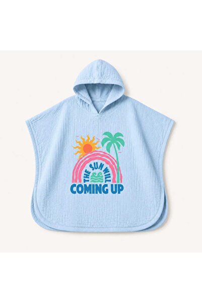 BEBEĞİME ÇORAP 100% Cotton Muslin Baby/Child Hooded Beach Towel Poncho Towel ...