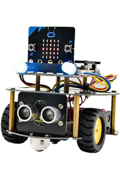 Keyestudio μίνι έξυπνο αυτοκίνητο χελώνα KS4024 για Micro:bit STEM (KS4024)