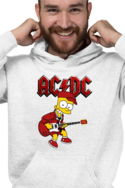 OEM Ανδρικό Φούτερ ACDC Οι Σίμπσονς Μπαρτ Εμπορεύματα AC/DC