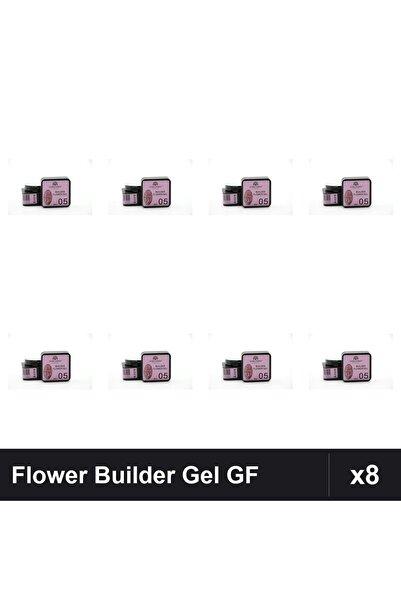 global fashion Set 8 Flower Builder Gel 8ml Nr.05 Constructie Unghii UV