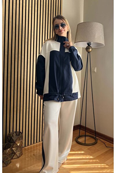 Cardella Luna Premium Oversize Zippered Hijab Compatible Two-Piece Set - Wome...