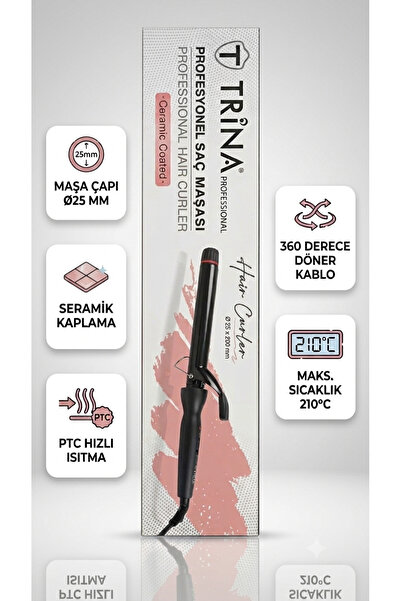 Trina Siyah Saç Maşası (25 Mm ) 0047