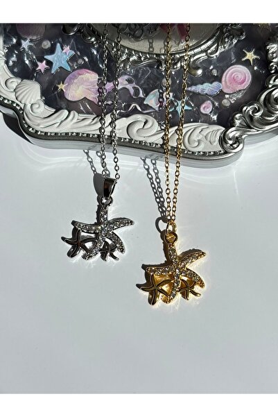 Dem Accessory Çelik denizyıldızı kolye