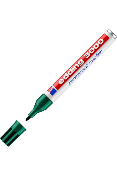 Edding 3000 Μόνιμος Μαρκαδόρος 3mm Πράσινος